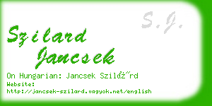 szilard jancsek business card